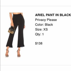 Black Cropped Pants from Privacy Please!